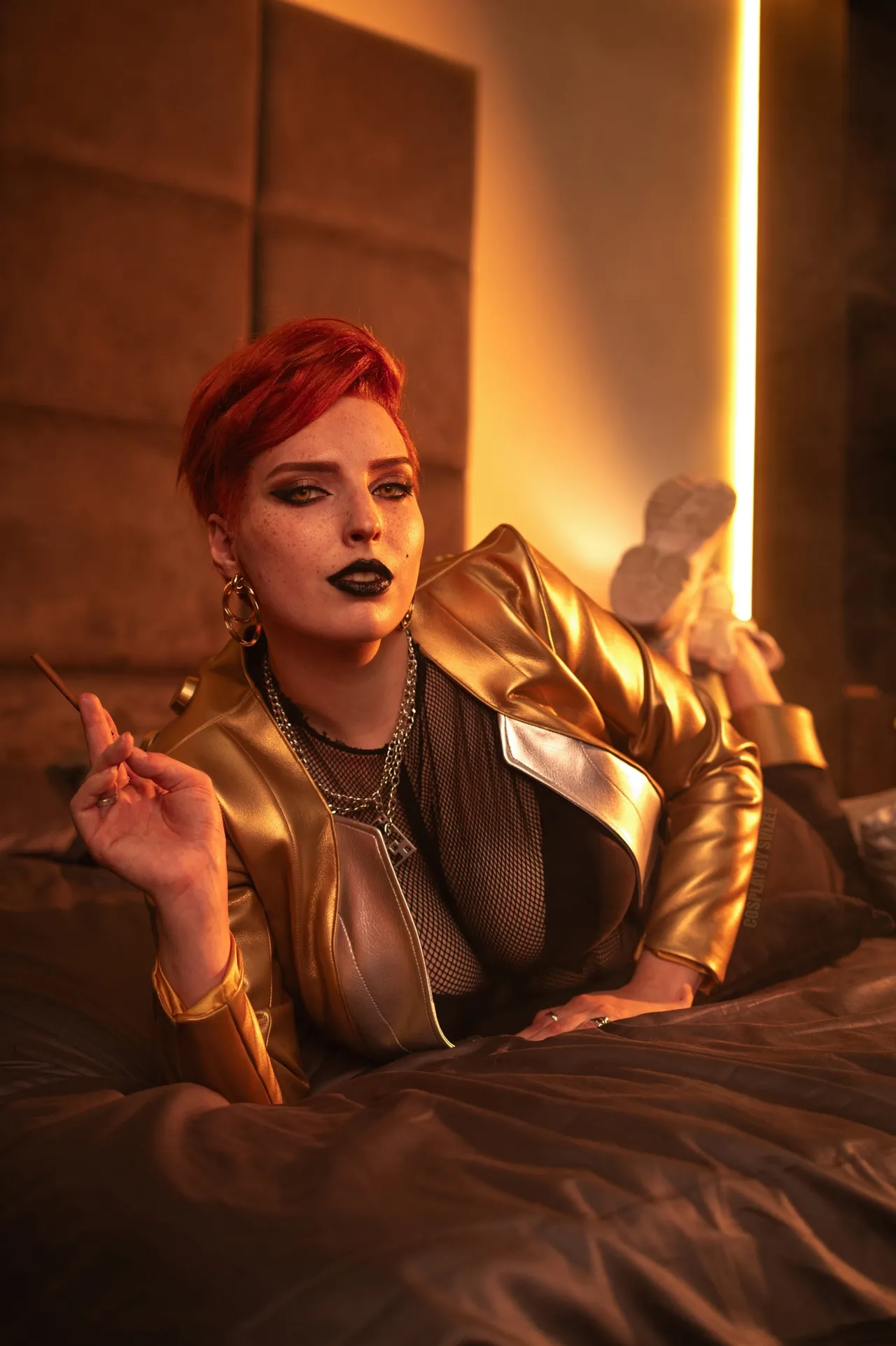 Косплей aurora cassel из cyberpunk 2077 от svizee 8