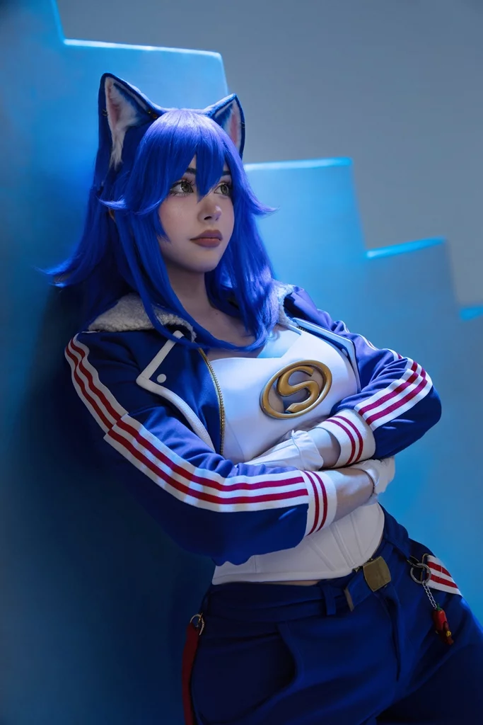 Косплей человеческой фем версии sonic из серии sonic the hedgehog от saya the fox 5