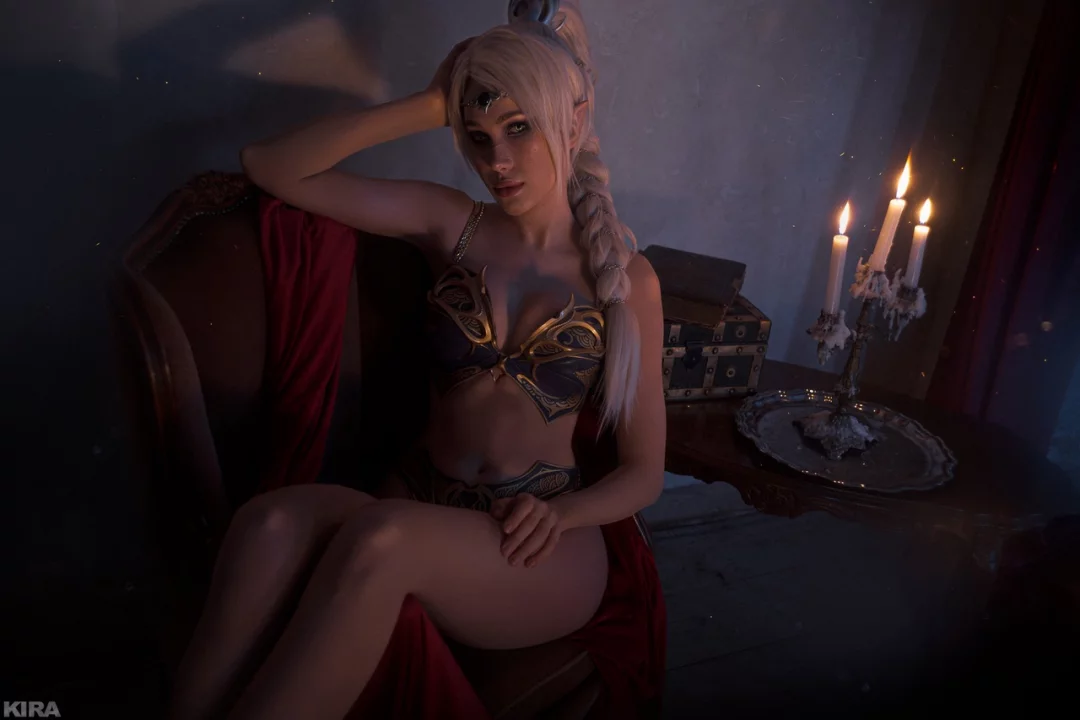 Косплей selûne также известной как the lady of silver и moonmaiden из baldur’s gate 3 от frau haku 4