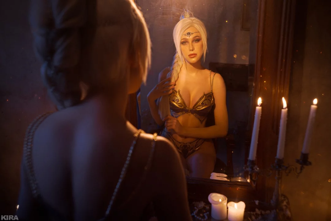 Косплей selûne также известной как the lady of silver и moonmaiden из baldur’s gate 3 от frau haku 7