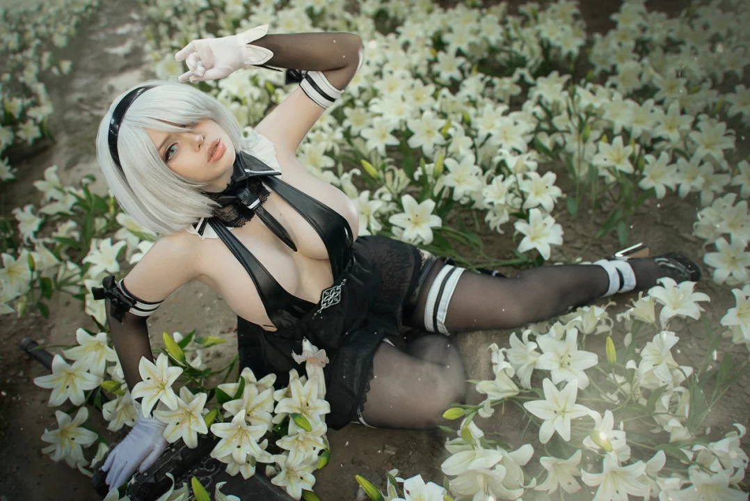 Косплей 2b из nier automata от your personal succubus alice cosplay 4