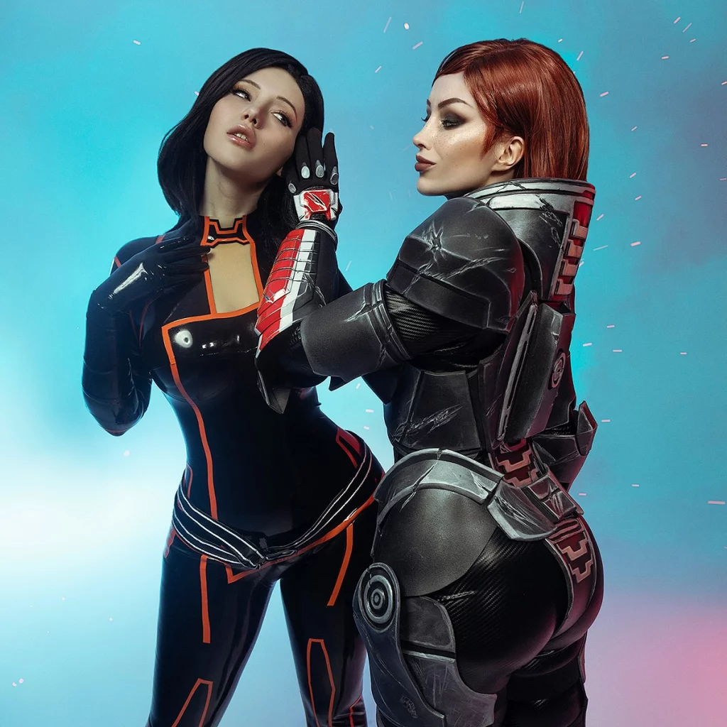 Косплей Jane Shepard и Miranda Lawson из Mass Effect от Lady Melamori и Lada Lyumos