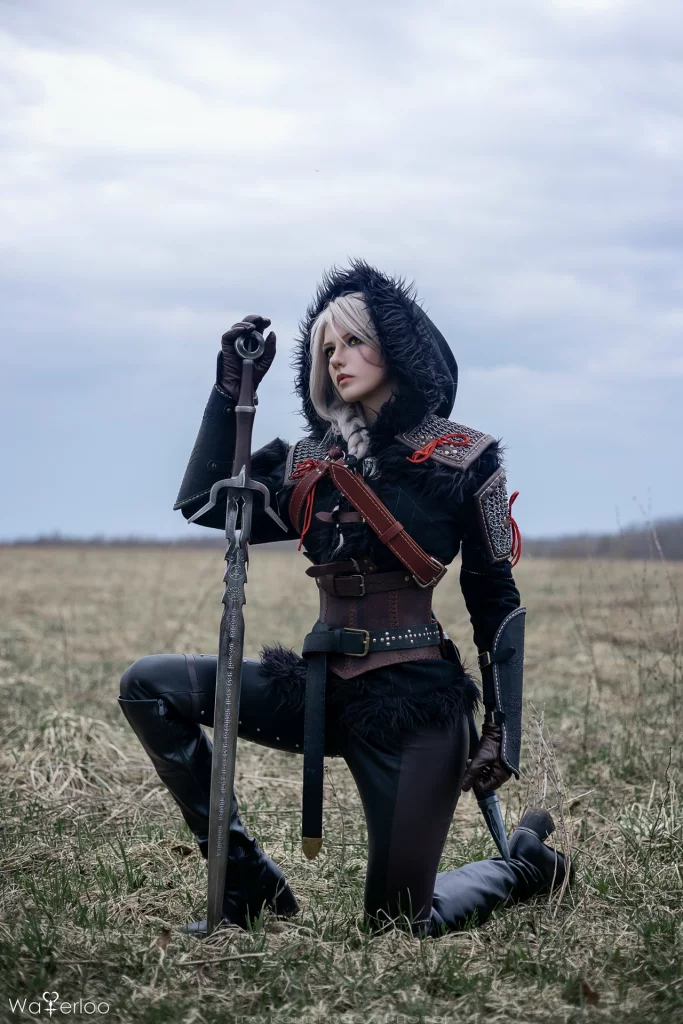Крутой косплей Cirilla Fiona Elen Riannon из The Witcher 3 Wild Hunt от Waterloo