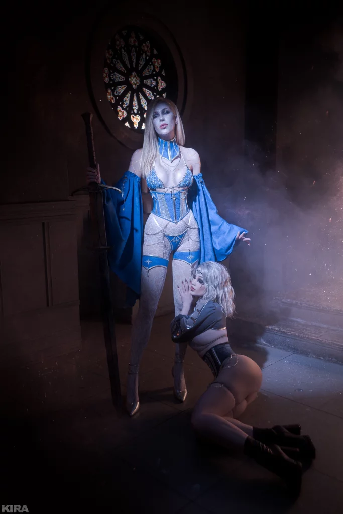 Косплей Izobel Thorn и Dame Aylin из Baldur’s Gate 3 от Lady Melamori и Frau Haku
