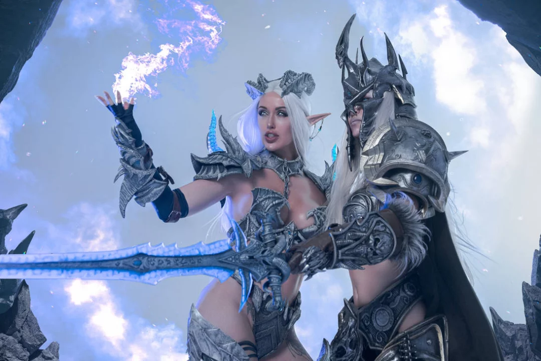 Косплей Sindragosa и Arthas из Warcraft от Lera Himera и AKUMURA