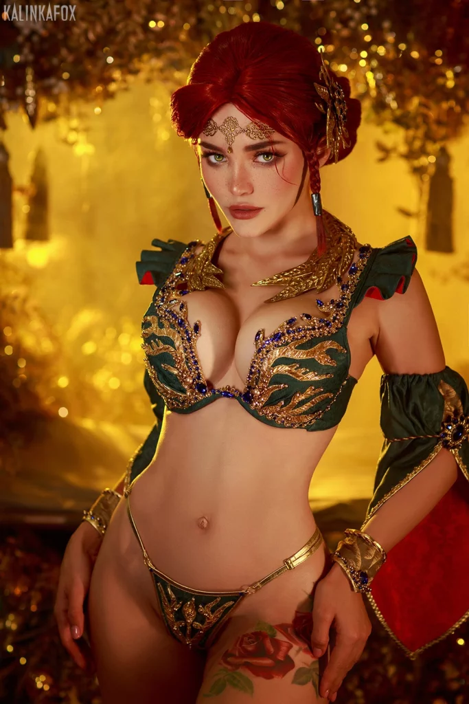 Косплей Triss Merigold из серии The Witcher от Kalinka Fox