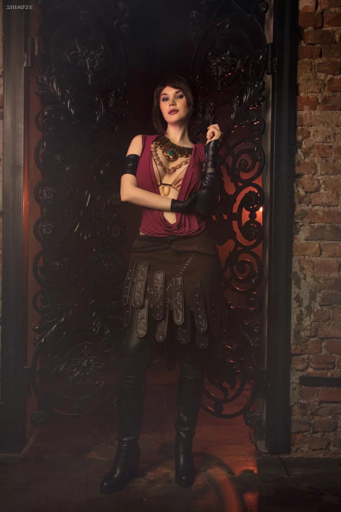 Косплей ведьмы дикий земель Morrigan из Dragon Age: Origins от Lira Kate