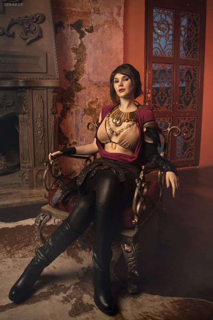 Косплей ведьмы дикий земель Morrigan из Dragon Age: Origins от Lira Kate