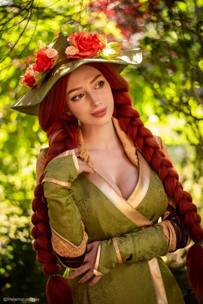 Косплей преподавательницы Mirabel Garlick из Hogwarts Legacy от Lady Melamori