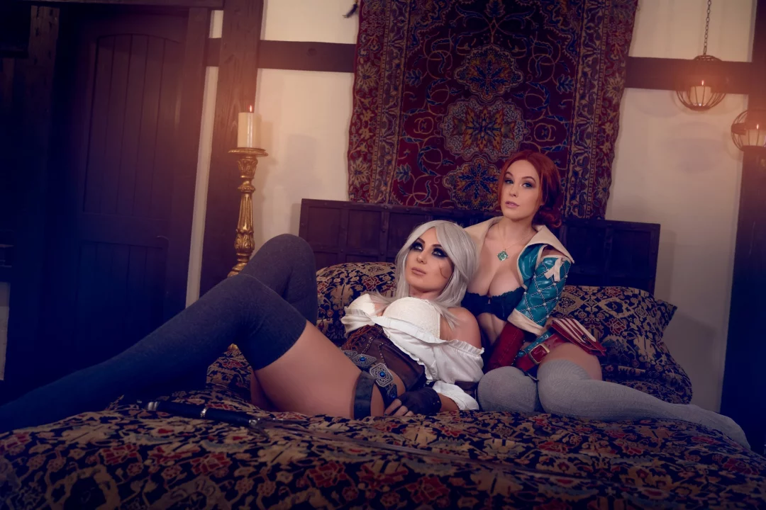 Косплей Cirilla и Triss Merigold из The Witcher 3: Wild Hunt от Meg Turney и Jessica Nigri
