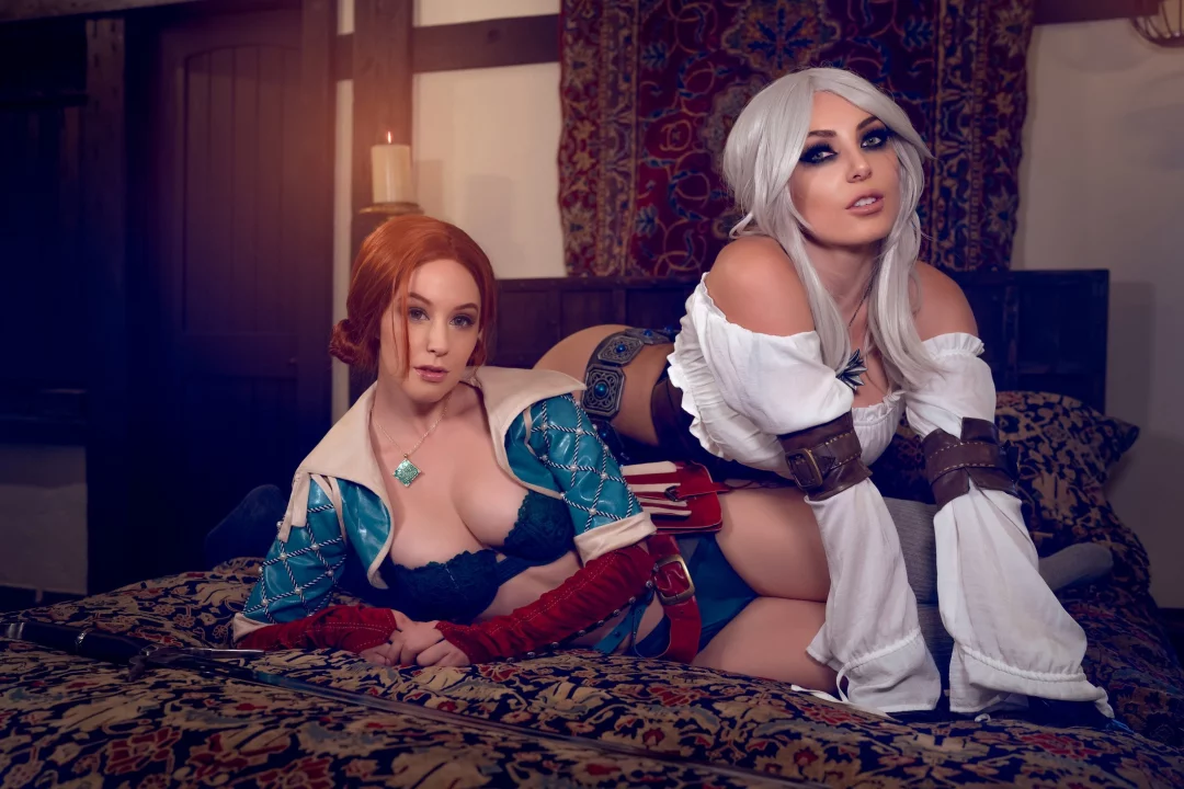 Косплей Cirilla и Triss Merigold из The Witcher 3: Wild Hunt от Meg Turney и Jessica Nigri