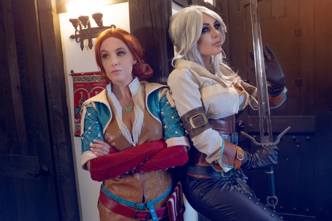 Косплей Cirilla и Triss Merigold из The Witcher 3: Wild Hunt от Meg Turney и Jessica Nigri