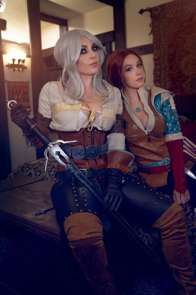 Косплей Cirilla и Triss Merigold из The Witcher 3: Wild Hunt от Meg Turney и Jessica Nigri