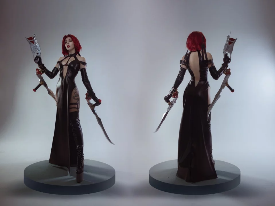 Косплей кровавой Rayne из BloodRayne 2 от Ladybell