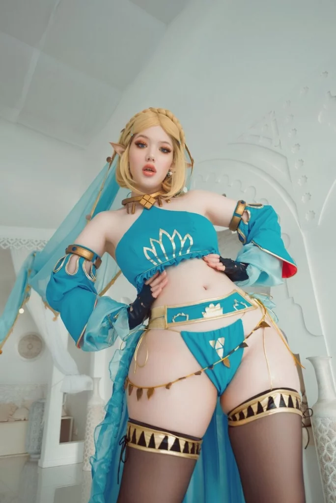 Косплей не беспомощной Princess Zelda из игр серии The Legend of Zelda от Lada Lyumos