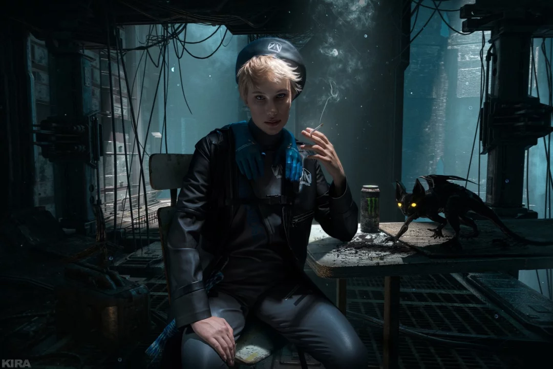 Крутой косплей курьерки Fragile из Death Stranding 2 от Frau_Haku