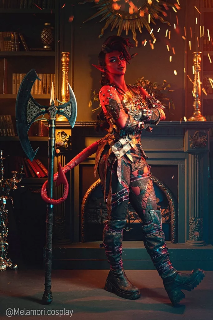 Косплей Karlach и Shadowheart из лучшей РПГ Baldur's Gate 3 от Lady Melamori и Mercurygin Cosplay 1