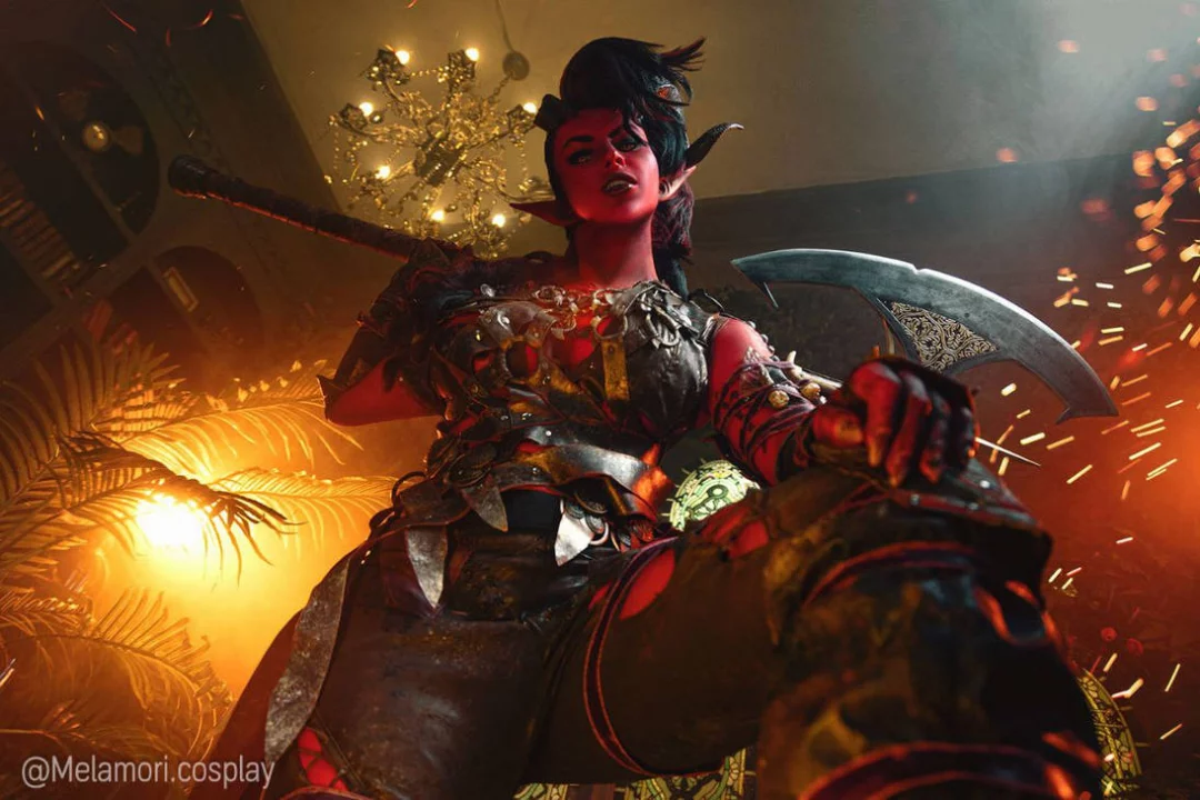 Косплей Karlach и Shadowheart из лучшей РПГ Baldur's Gate 3 от Lady Melamori и Mercurygin Cosplay 3
