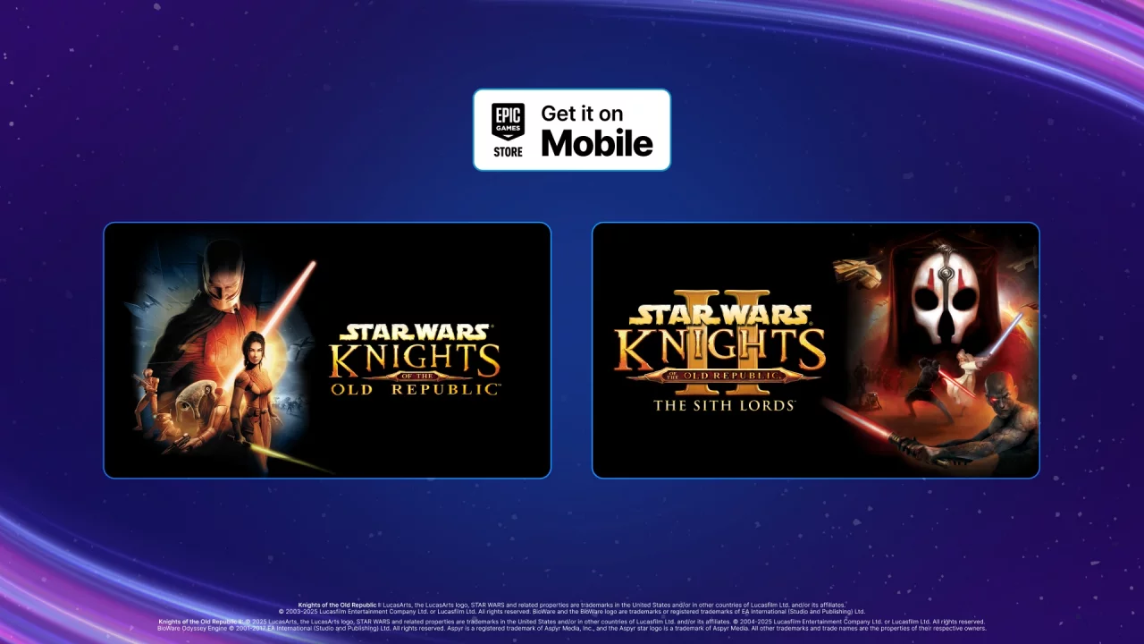 Star Wars: KOTOR 1 и 2 бесплатно в мобильном Epic Games Store