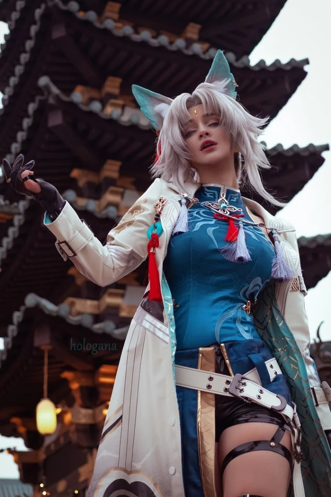 Косплей Feixiao из Honkai: Star Rail от Hologana