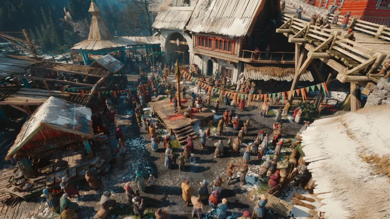 Города будущего: в The Witcher IV поселения станут по-настоящему живыми — уже в технодемо больше 300 NPC