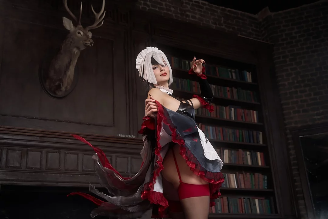 Косплей Arlecchino «The Knave» из Genshin Impact от Hofman cosplay 