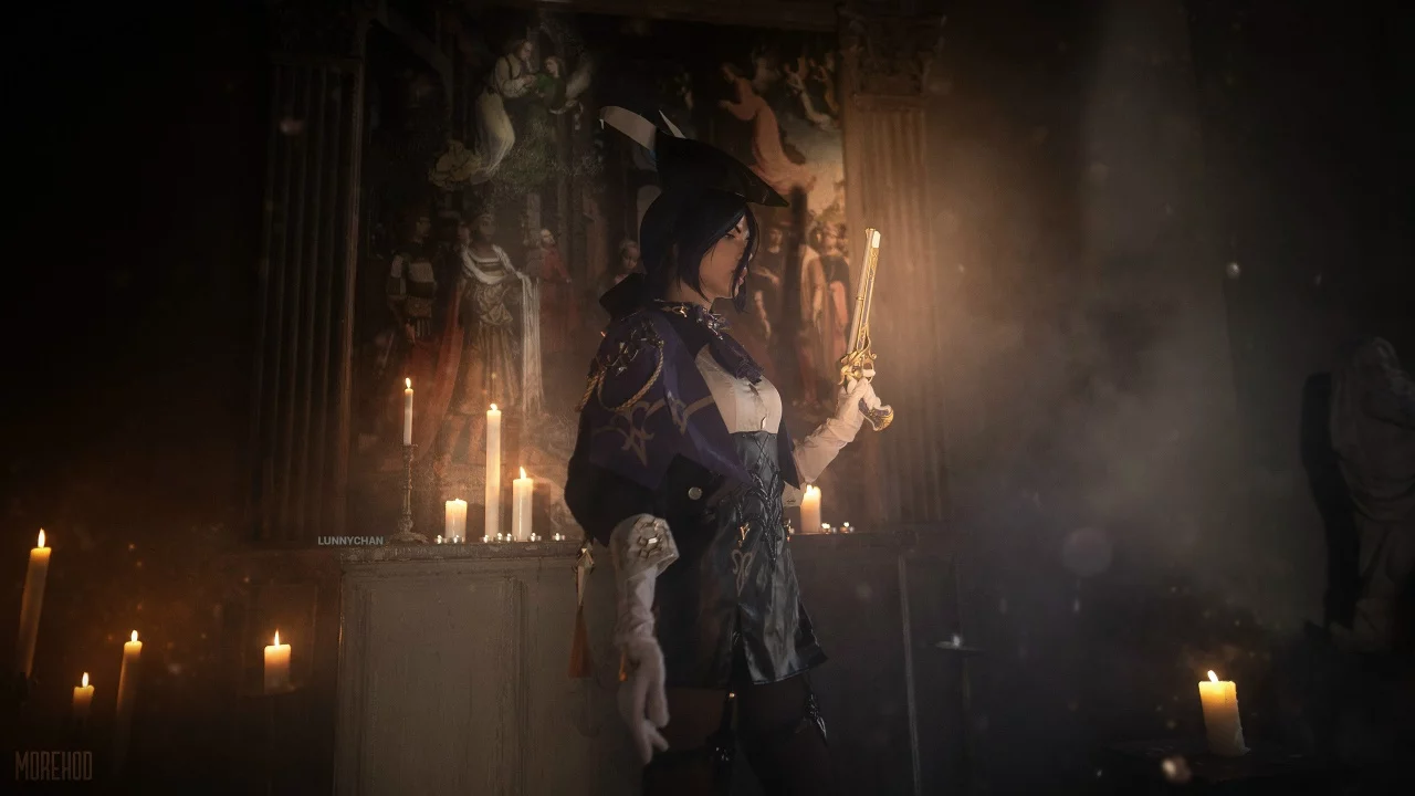 Косплей Clorinde из Genshin Impact от Hofman cosplay
