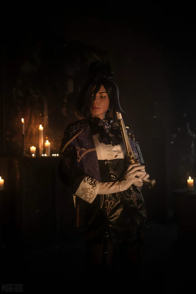 Косплей Clorinde из Genshin Impact от Hofman cosplay