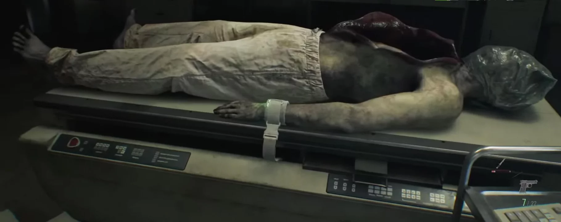 Труп без органов и Контейнер для перевозки органов в Resident Evil Requiem