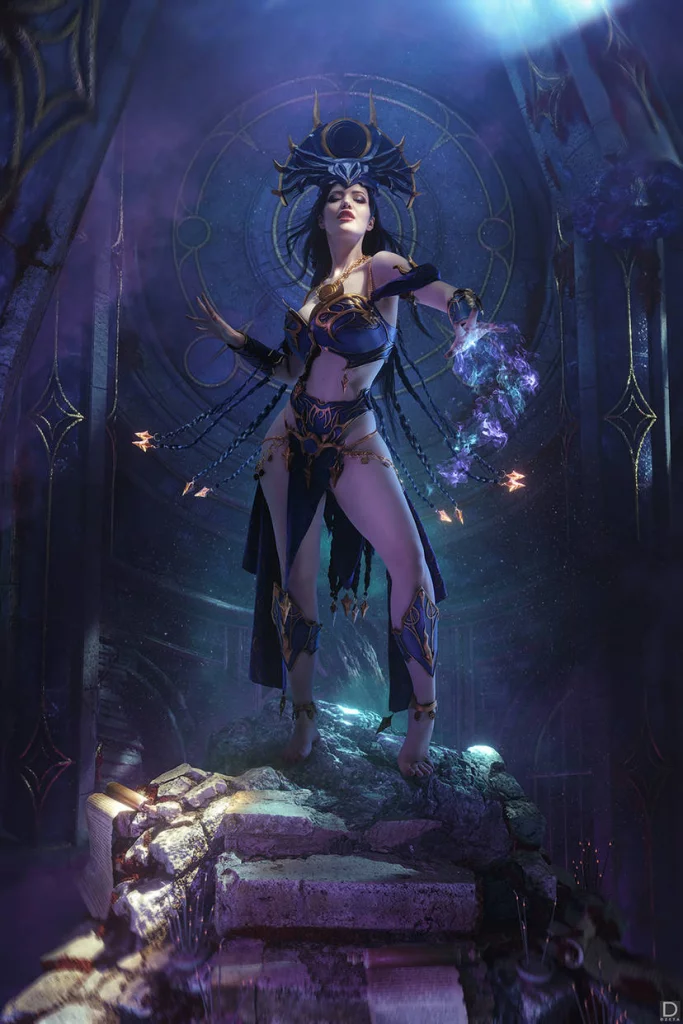 Косплей Selune и Shar из Baldur’s Gate 3 от Lady Melamori и Lada Lyumos