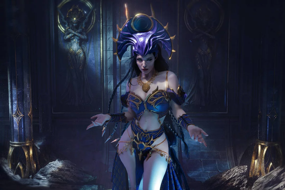 Косплей Selune и Shar из Baldur’s Gate 3 от Lady Melamori и Lada Lyumos