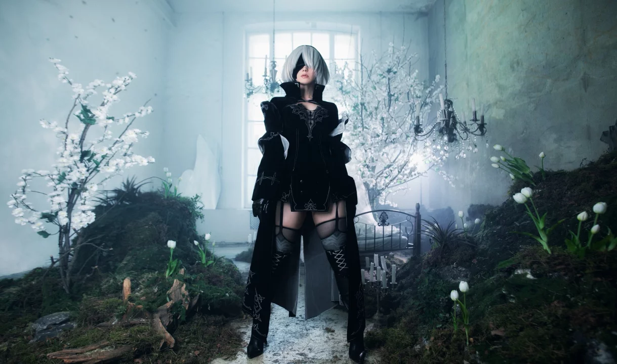 Косплей 2B из NieR: Automata от JyuSan