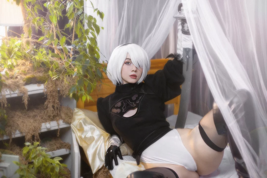 Косплей YoRHa No.2 Type B или же 2B из Nier: Automata от Nelapochka