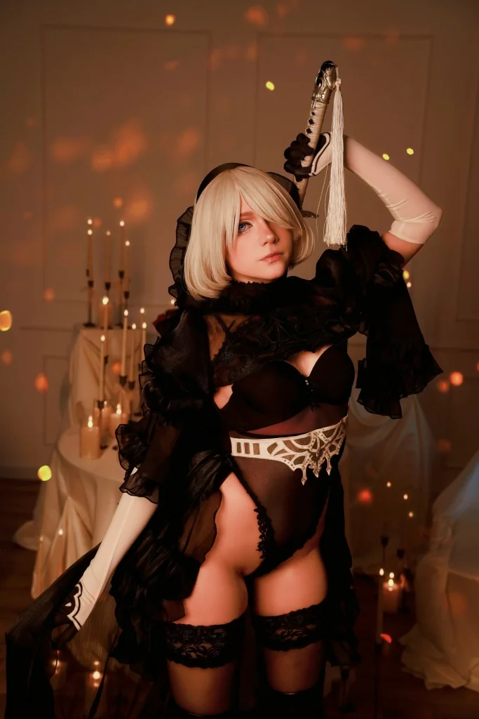 Косплей 2B Bride из NieR Automata от Rukozhopik