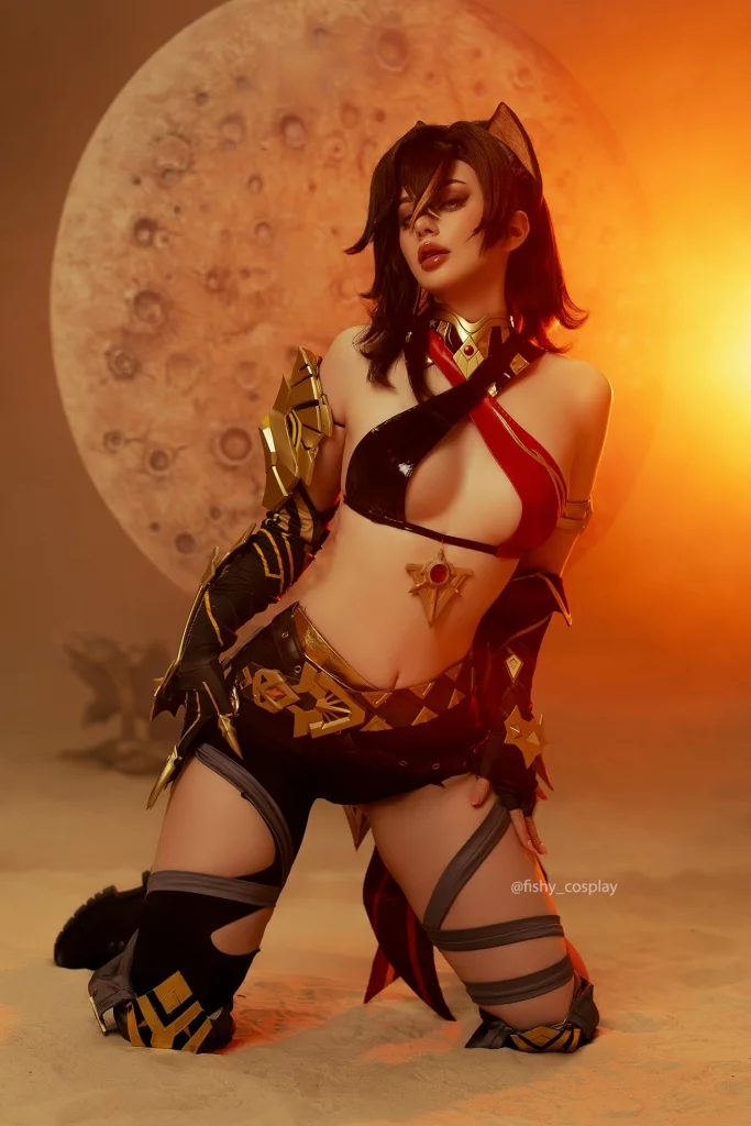 Косплей Dehya из Genshin Impact от Fishy Cosplay