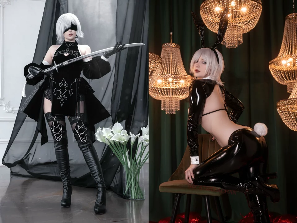 Косплей 10H + Latex BunnySuit из NieR Reincarnation от CatzillaChan 