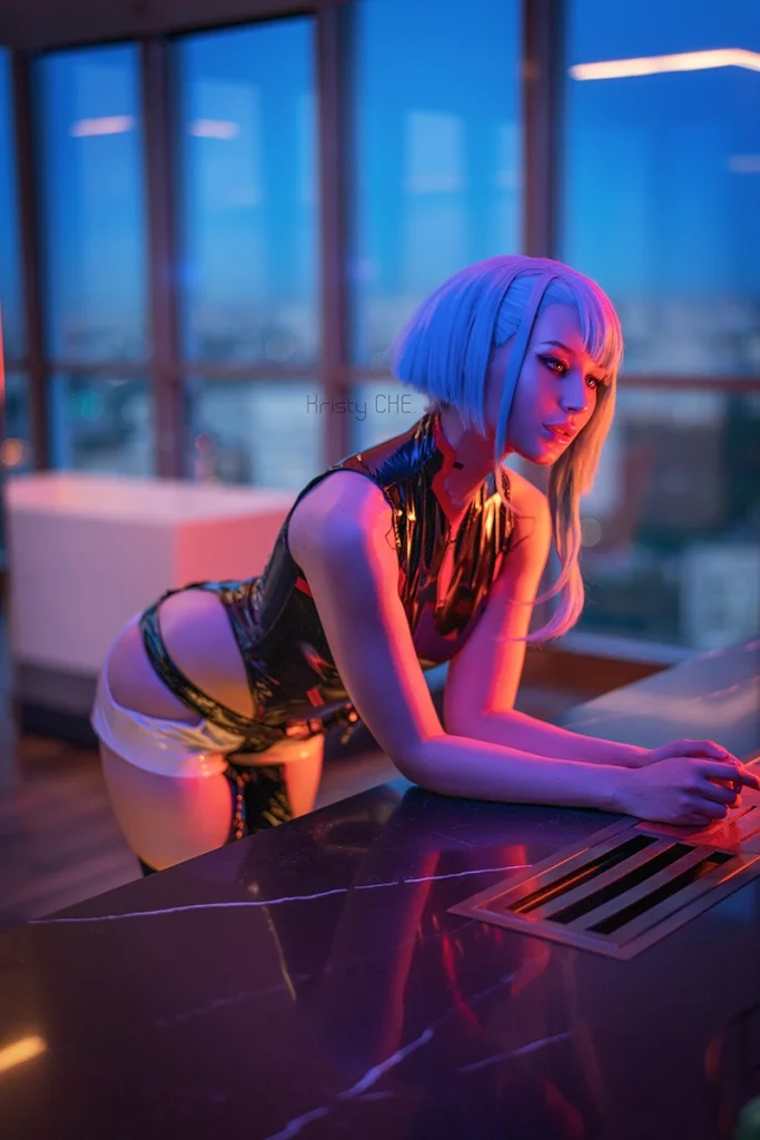 Косплей Lucyna Kushinada из Cyberpunk: Edgerunners от Kristy Che
