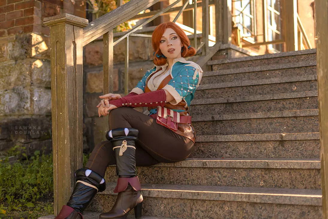 Косплей Triss Merigold из The Witcher 3 от Sawaka